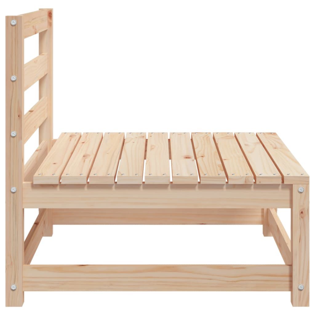 vidaXL Garden Sofas Armless 2 pcs 70x70x67 cm Solid Wood Pine