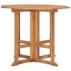vidaXL Folding Garden Dining Table 90x90x75 cm Solid Teak Wood
