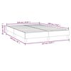 vidaXL Bed Frame without Mattress Light Grey Full Fabric (US Only)