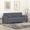 vidaXL 3-Seater Sofa Dark Grey Velvet 180 cm