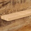 vidaXL Mirror with Shelves 80x8x55 cm Glass and Solid Wood Mango