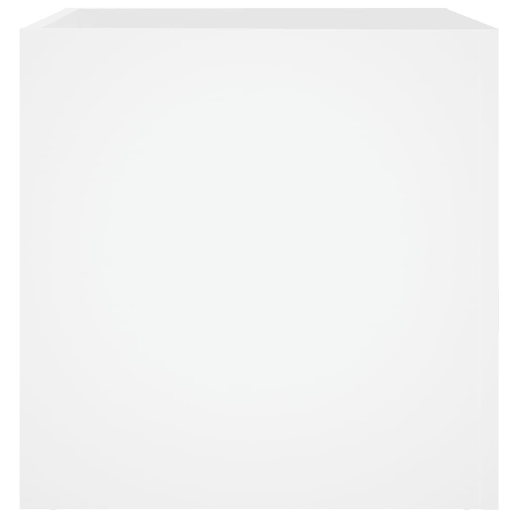 vidaXL Planter Box White 40x40x40 cm Engineered Wood