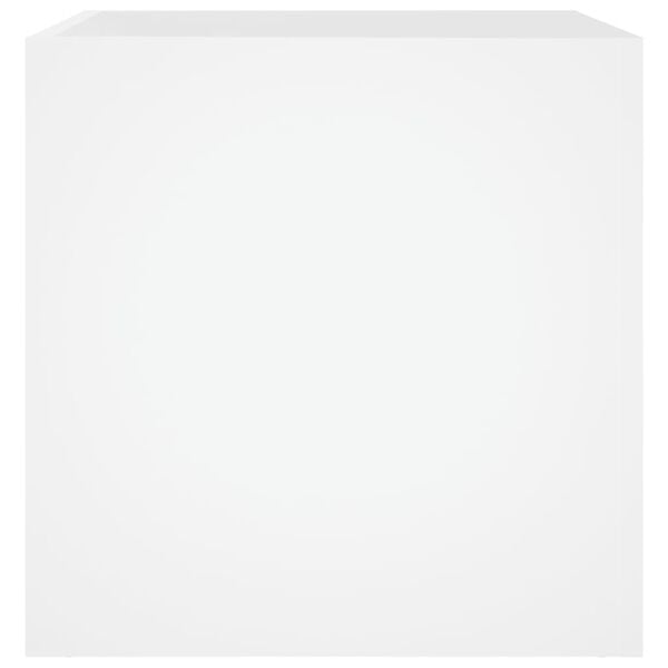 vidaXL Planter Box White 40x40x40 cm Engineered Wood