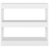 vidaXL Book Cabinet/Room Divider White 80x30x72 cm