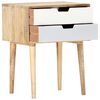 vidaXL Bedside Cabinet 47x35x59 cm Solid Mango Wood