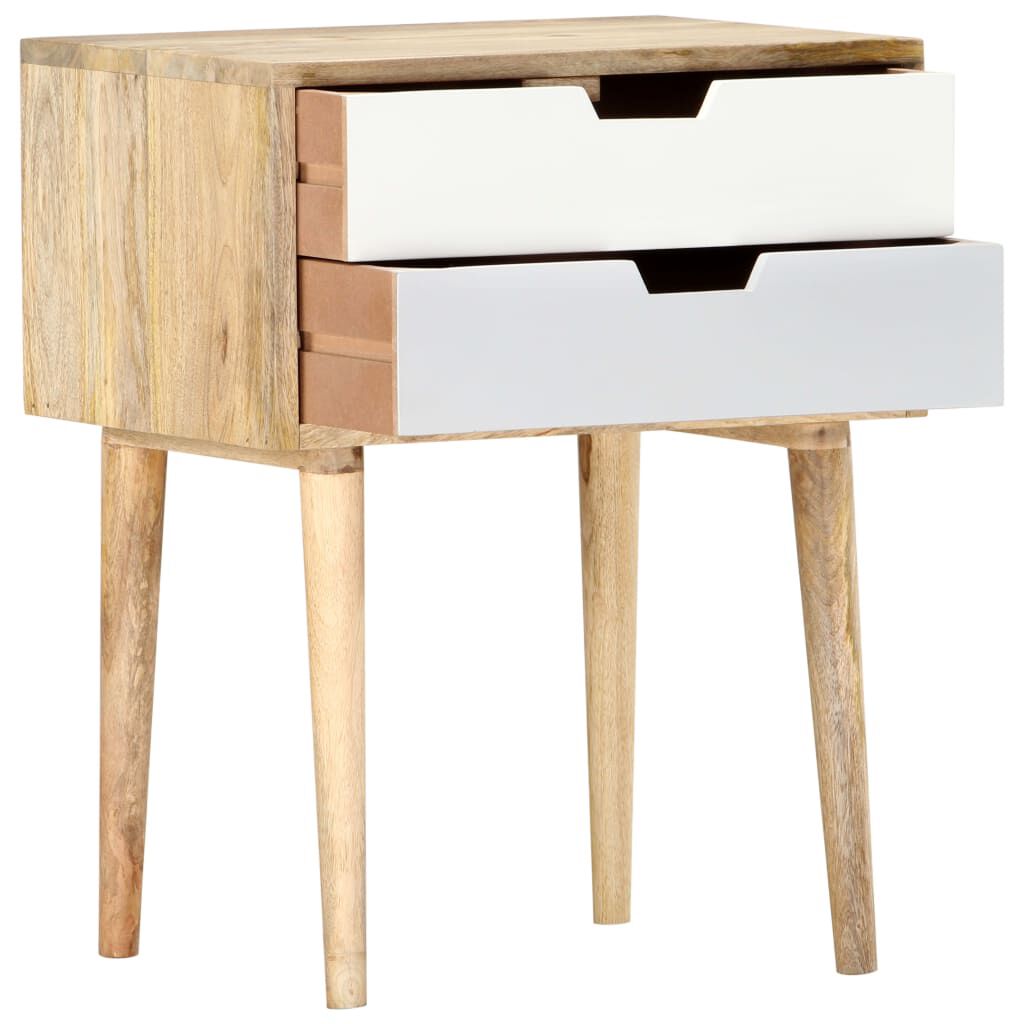vidaXL Bedside Cabinet 47x35x59 cm Solid Mango Wood