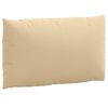 vidaXL Pallet Cushions 2 pcs Melange Beige Fabric