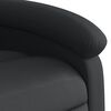 vidaXL Massage Recliner Chair Black Real Leather