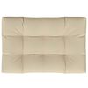 vidaXL Pallet Cushion Beige 120x80x12 cm Fabric