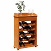 vidaXL Wine Rack Brown 90 x 60 x 30 cm Solid pine wood