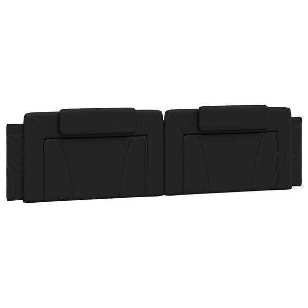 vidaXL Headboard Cushion "Viana" Black 193 cm Faux Leather