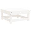 vidaXL 7 Piece Garden Lounge Set White Solid Wood Pine