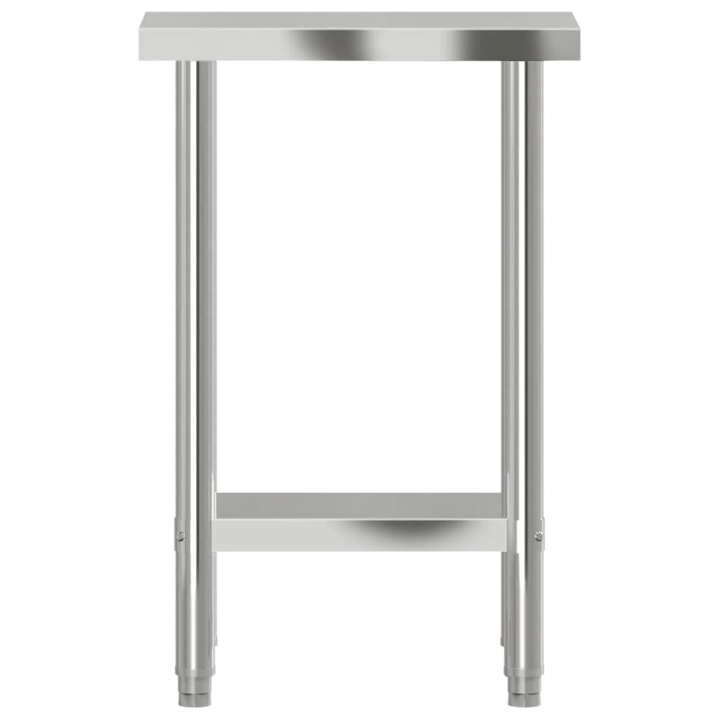 vidaXL Kitchen Work Table 55x30x85 cm Stainless Steel