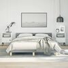 vidaXL Bed Frame without Mattress Light Grey Full Fabric