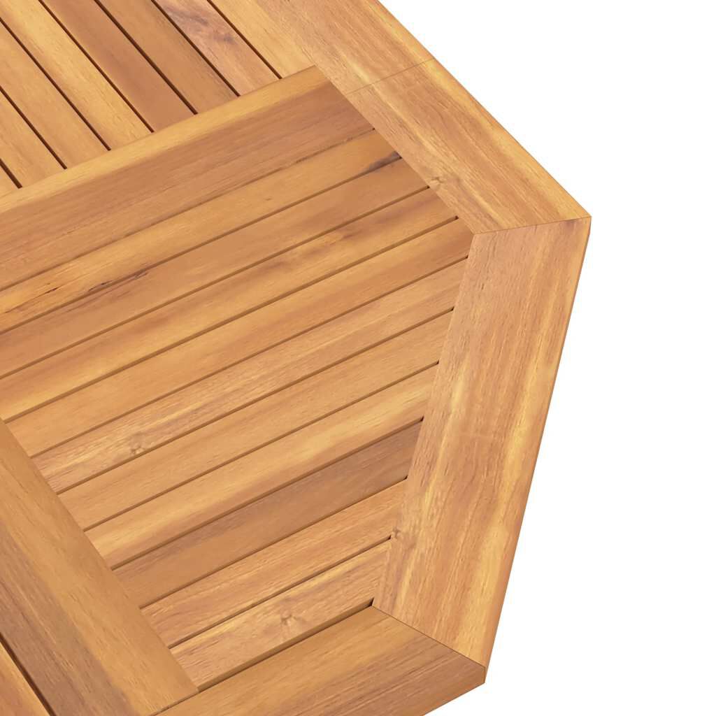 vidaXL Folding Garden Table 110x110x75 cm Solid Wood Teak