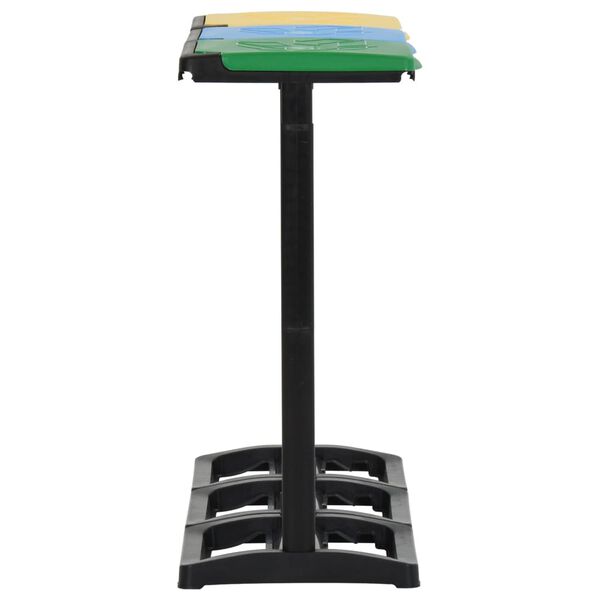 vidaXL Bin Bag Stands with Lid 240-330 L Multicolour PP