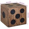 vidaXL Storage Box Mindi Wood 40x40x40 cm Dice Design