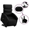 vidaXL Stand up Massage Recliner Chair Black Faux Leather