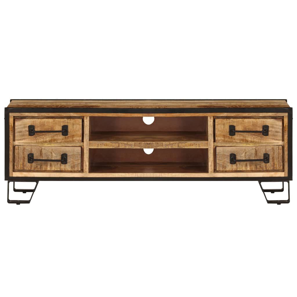 vidaXL TV Cabinet with Drawers 120x30x40 cm Solid Mango Wood