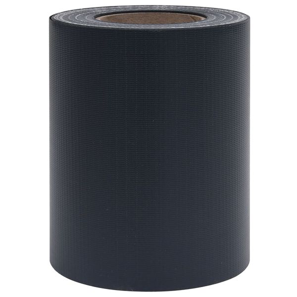 vidaXL Garden Privacy Screens 4 pcs PVC 35x0.19 m Matte Dark Grey