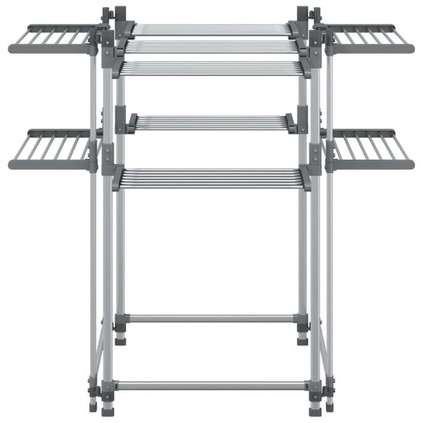 vidaXL Laundry Drying Rack 107x107x120 cm Aluminium
