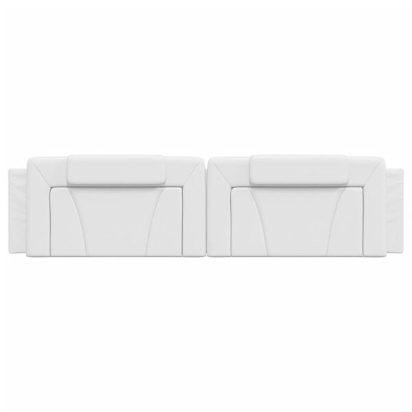 vidaXL Headboard Cushion "Viana" White 193 cm Faux Leather