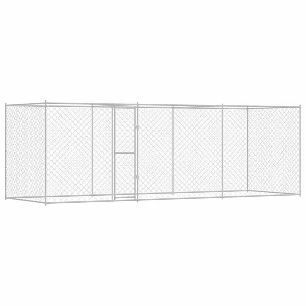 Dog Cage Silver 600 x 200 x 256 cm Galvanised Steel