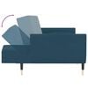 vidaXL 2-Seater Sofa Bed with Two Pillows Dark Green Velvet