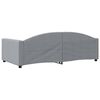 vidaXL Day Bed without Mattress Light Grey 100x190 cm Fabric