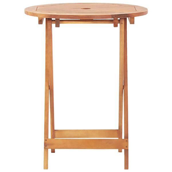 vidaXL Folding Garden Table 60x75 cm Solid Acacia Wood
