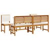 vidaXL Garden Bistro Set 5 pcs Brown Solid Acacia Wood