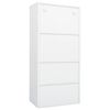 vidaXL Wardrobe White 80x50x180 cm Steel