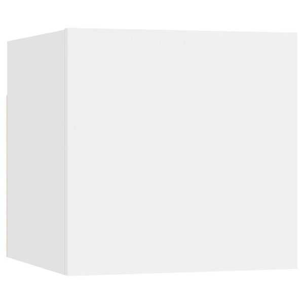 vidaXL Wall Mounted TV Cabinet White 30.5x30x30 cm