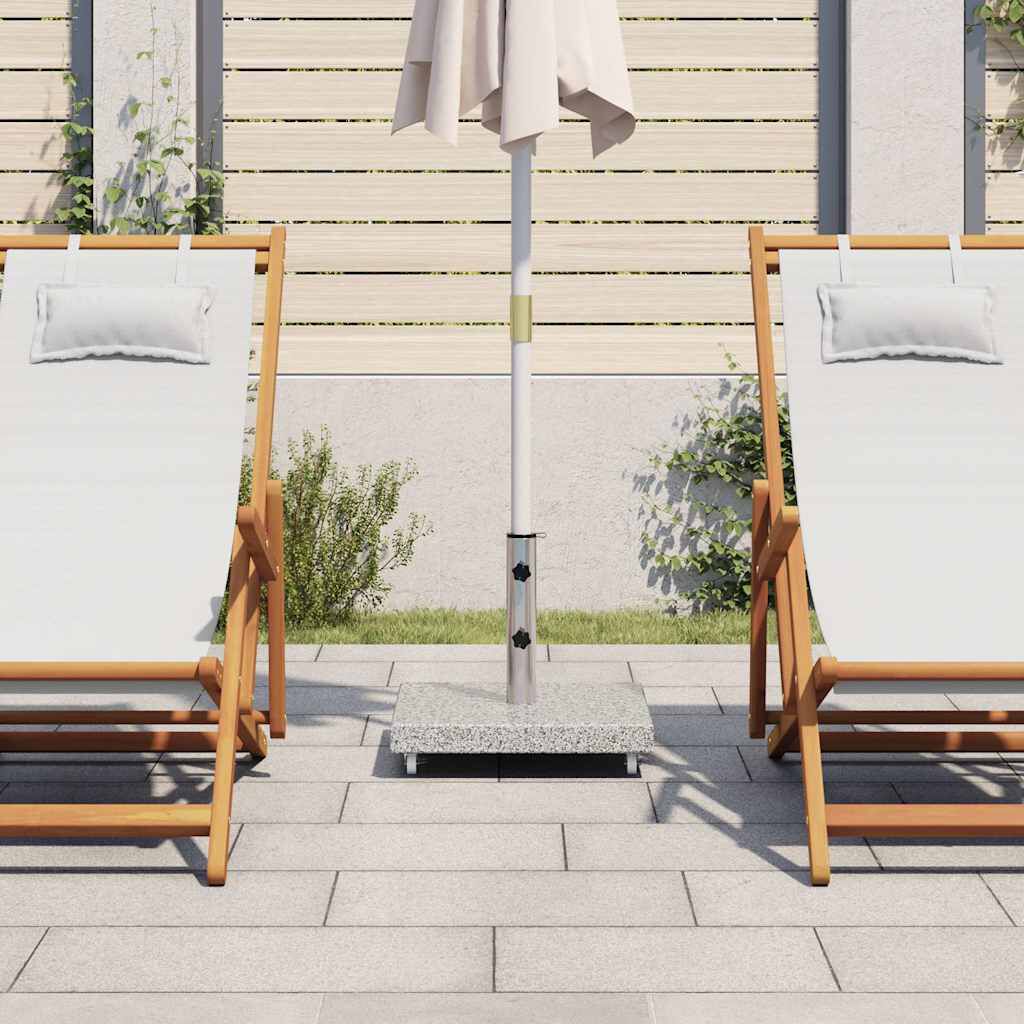 vidaXL Parasol Base Granite 30 kg Square Grey