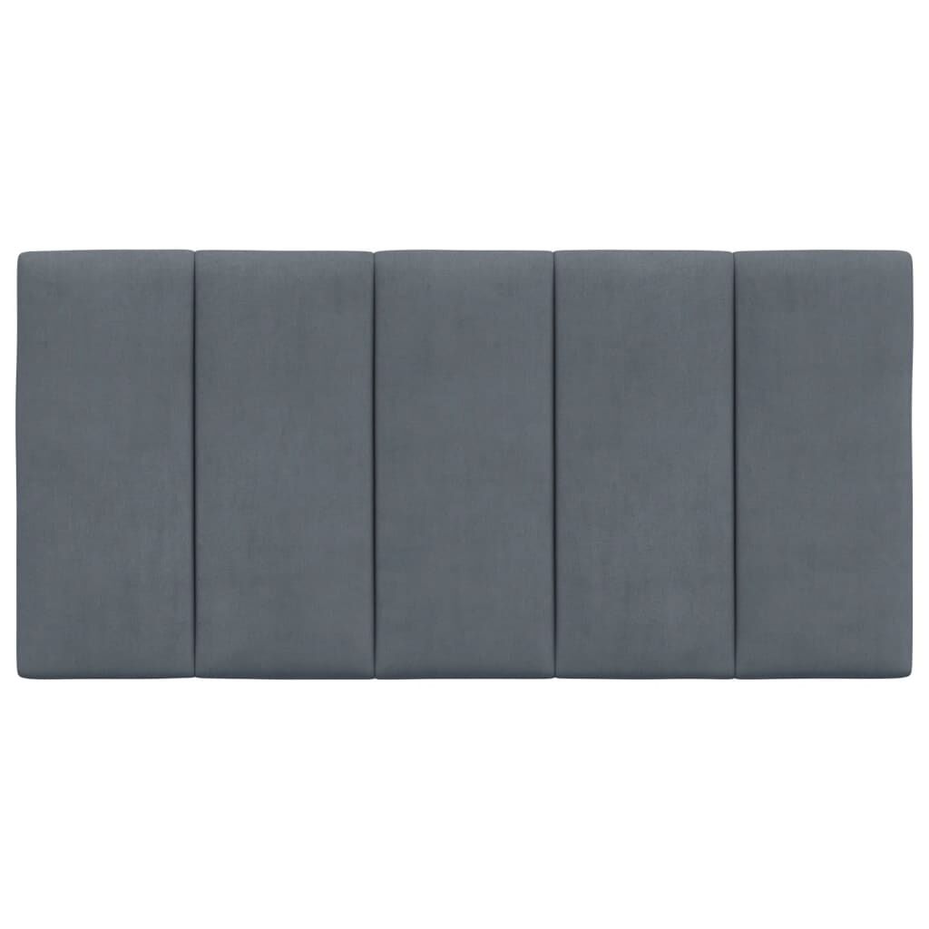 vidaXL Headboard Cushion "Hanko" Dark Grey 100 cm Velvet