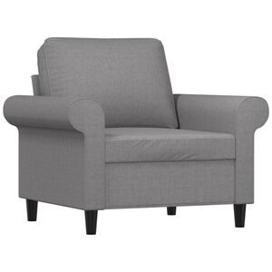 vidaXL Sofa Chair Light Grey 60 cm Fabric