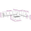 vidaXL 8 Piece Garden Lounge Set with Cushions Solid Wood Acacia