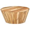 vidaXL Coffee Table Ø65x31 cm Solid Acacia Wood