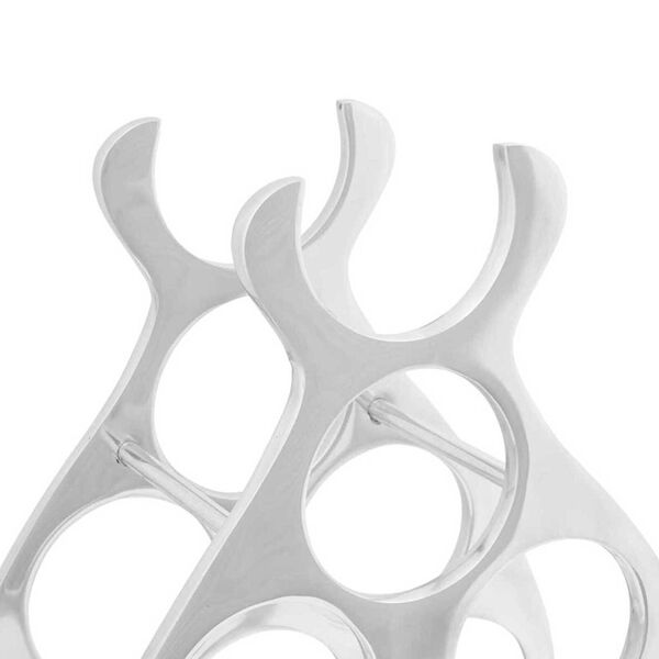 vidaXL Wine Rack Silver 38 x 33 x 13 cm Aluminium