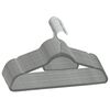 vidaXL 20 pcs Clothes Hanger Set Anti-slip Grey Velvet