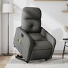 vidaXL Electric Stand up Massage Recliner Chair Dark Grey Fabric