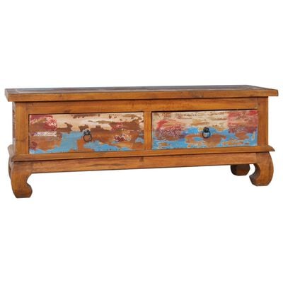 vidaXL TV Cabinet 110x35x40 cm Reclaimed Teak Wood