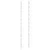 vidaXL Wall Mounted Wine Rack for 36 Bottles White Iron