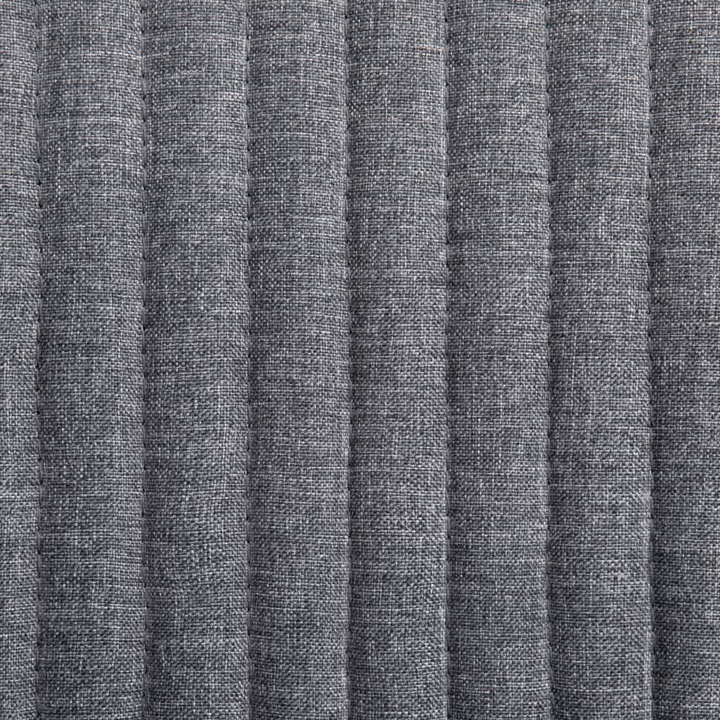 vidaXL Dining Chairs 4 pcs Dark Grey Fabric
