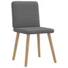 vidaXL Dining Chairs 4 pcs Dark Grey Fabric