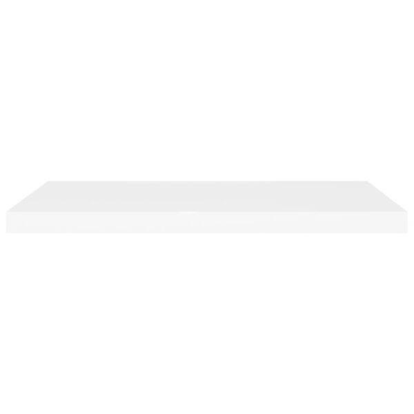 vidaXL Floating Wall Shelves 2 pcs White 80x23.5x3.8 cm MDF
