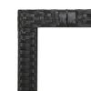 vidaXL 9 Piece Garden Bistro Set with Cushions Black Poly Rattan