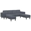 vidaXL Living Room Couch 3 pcs Dark Grey