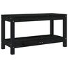 vidaXL Garden Bench Black 82.5x35x45 cm Solid Wood Pine