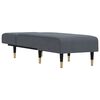 vidaXL Chaise Longue Dark Grey Velvet